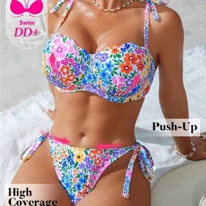 NWB Floral Push-Up Bikini Set